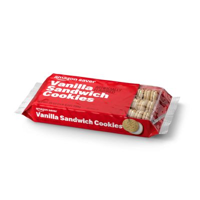 Amazon Saver, Vanilla Sandwich Cookies, 25 Ounce