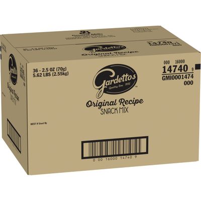 Gardetto&#39;s Snack Mix, Original Recipe, Family Size, 2.5 oz (Pack of 36)