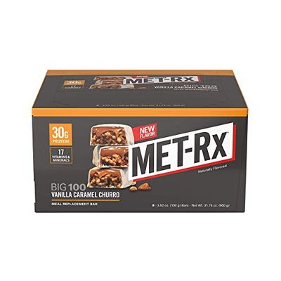 Met-Rx Big 100 Protein Bar, Vanilla Caramel Churro