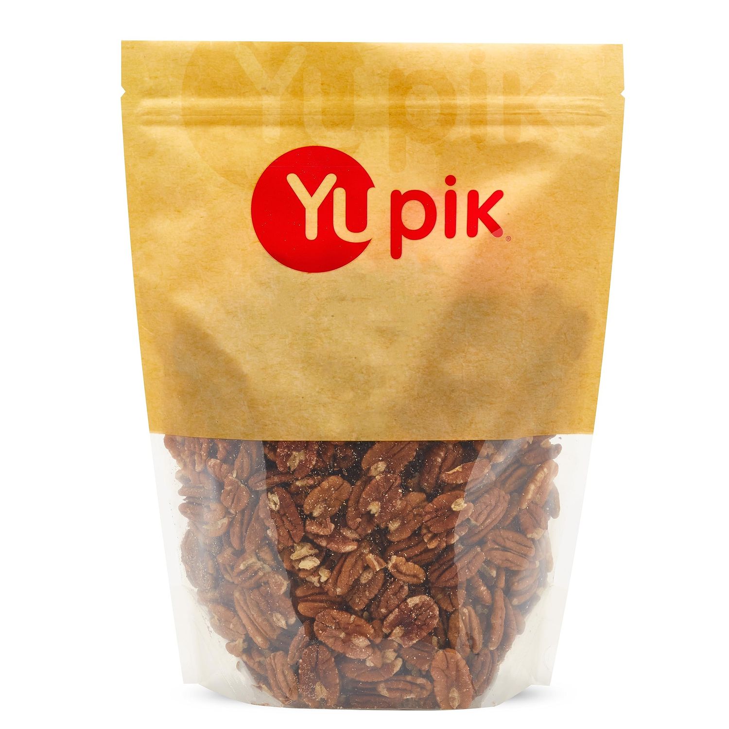 Yupik Jumbo Pecans, Halves, 2.2 lb, Kosher, Gluten-Free, Raw Nuts, Half Pieces, Unsalted, Unroasted, Oil-Free, Crunchy, Source of Fiber, Healthy Snacks, Ideal for Baking &amp; Cooking