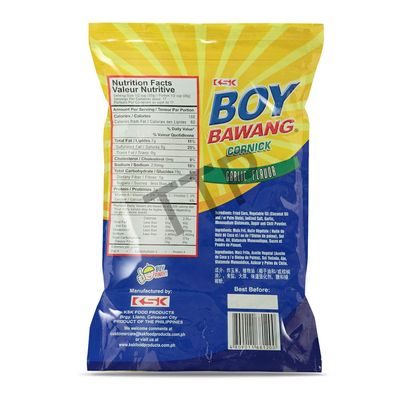 Boy Bawang Cornick, Garlic - Crispy Tasty &amp; Gluten-Free Corn Nuts 17.6oz (500g)
