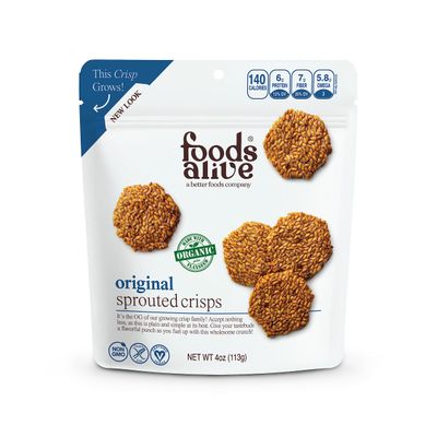 Foods Alive | Organic Original Sprouted Crisps | 4 oz (6-Pack)