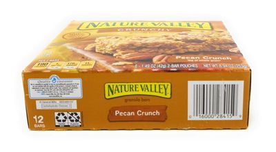 Nature Valley, Crunchy Granola Bars, Pecan Crunch, 8.9oz Box (Pack of 4)