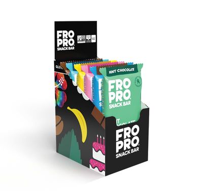 FROPRO Plant Protein Snack Bars - Plant Based Protein Bars, All-Natural, Gluten, Dairy, &amp; Soy Free, High Protein Bars with Low Calories | Variety Box, 6 Pack