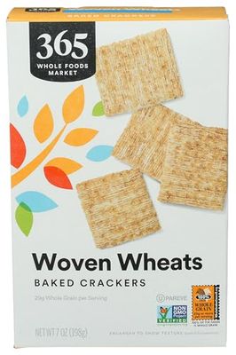 365 by Whole Foods Market, Woven Wheat Crackers, 7 Ounce
