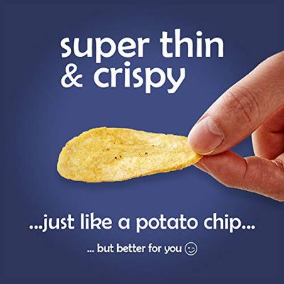 Banana Chips Sea Salt Healthy Chips - 1 Billion Probiotics healthy snacks for adults and kids, Gluten free Vegan Paleo non gmo Unsweetened Dried bananas kids snacks for school by Banana Joe x6