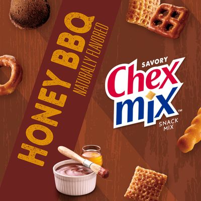 Chex Mix Snack Mix, Honey BBQ, 8 oz Bag