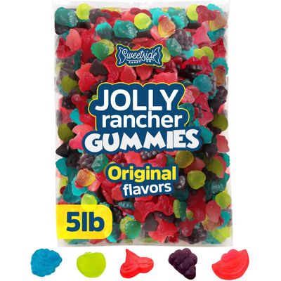 Gummies Original Flavor, 5lb Gummies Candy Bulk, Delicious JollyRancher Gummies Treats, Sweet and Fruity Gummy Candy Bulk for Parties and Snacks, Perfect Gummy Bulk for Candy Buffets