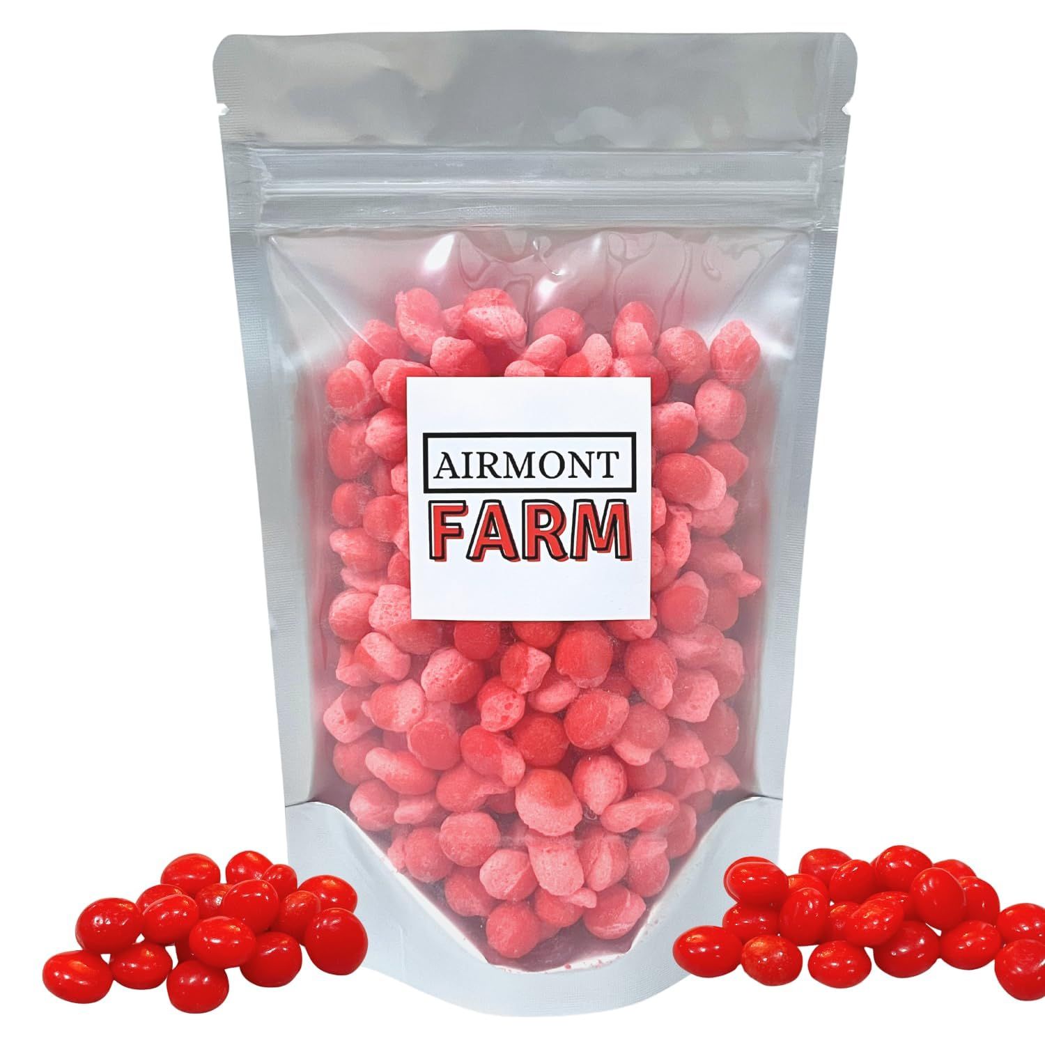 Freeze-Dried Candy Red Hots 5oz Red Hot Puffs Candy - Cinnamon Flavored Candy - Deliciously Crunchy, Intense Flavor, Lightweight Snack - Resealable Bag - Ships in Box