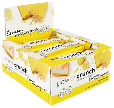 Bionutritional Research Group Power Crunch Protein Energy Bar, Lemon Meringue, 12 Count (16.8oz) (480G)