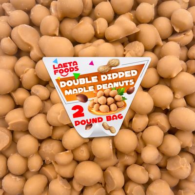 Double Dipped Maple Peanuts Candy (2 Pound Bag)