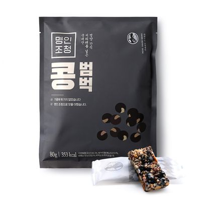 Soybean Bumbuck I Black soybean snack bar I Roasted grains and nuts I Bellflower&amp;ginger rice syrup I Energy Bars I Healthy Snacks I 0.35 Ounce, 8 Counts