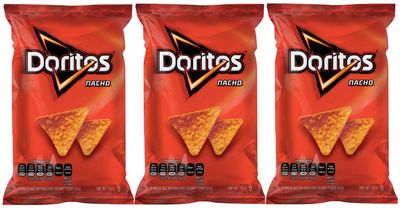 Doritos Nacho Mexican Version Sabritas (3 Pack 5.4oz each) Spicy Cheesy Corn Chips Famous Popular Classic Snacks Fun Bag Bulk Deal Fancy Appetizers grab varieties hot &amp; queso flavor botanas Mexicanos