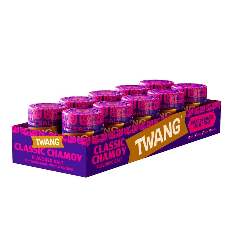 Twang Chamoy Flavored Snack Salt, 1.15 Ounce Shaker (Pack of 10)