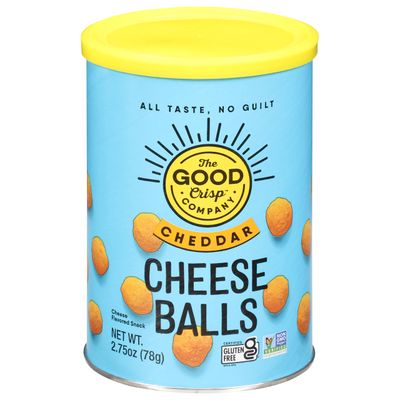 THE GOOD CRISP COMPANY Cheddar Cheese Balls, 2.75 OZ