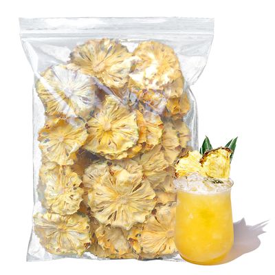 Dried Pineapple Slices 1lb  1 pound Dehydrated Cocktail Garnish Decor &amp; Edible Pineapple Fllowers No Sugar Added Dry Pineapple for DrinksBakingTea Dried Fruit Snack, Family, Bar, Business