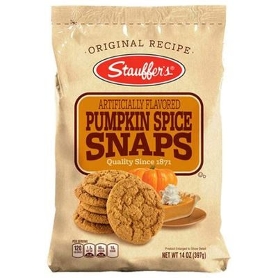 Stauffers Original Recipe Snaps Cookies, 14 oz Bag (Pumpkin Spice) - SET OF 3