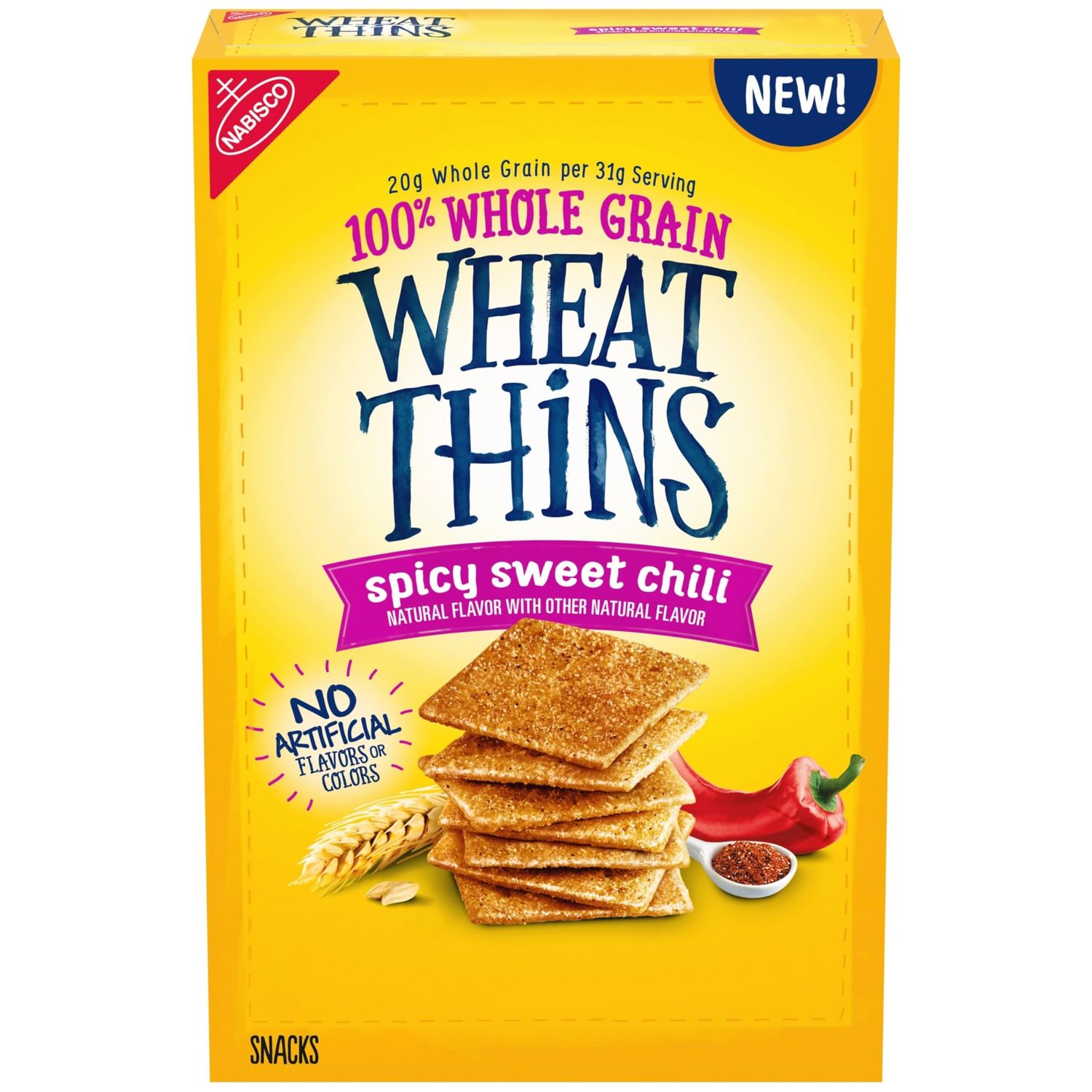Wheat Thins Spicy Sweet Chili Whole Grain Wheat Crackers, 8.5 oz