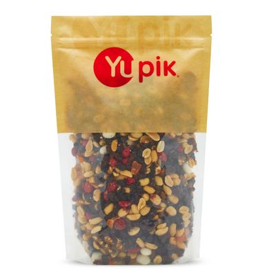 Yupik Camp Trail Mix, 2.2 lb, A mix of raisins, papaya, almonds, peanuts, walnuts, yogurt covered raisins, and candy covered peanuts, Pack of 1