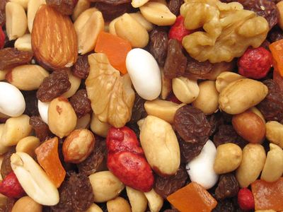 Yupik Camp Trail Mix, 2.2 lb, A mix of raisins, papaya, almonds, peanuts, walnuts, yogurt covered raisins, and candy covered peanuts, Pack of 1