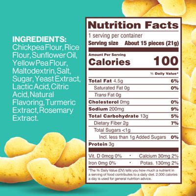 Hippeas Chickpea Puffs, Flavor Blast: Vegan White Cheddar Explosion, 0.75 Ounce (Pack of 18), 3g Protein, 2g Fiber, Vegan, Gluten-Free, Crunchy, Plant Protein Snacks