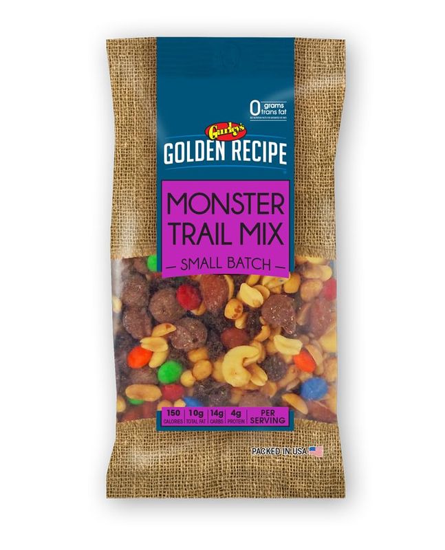 Gurley&#39;s Golden Recipe Monster Trail Mix, Energy Boosting Snack, 5.5 oz (Pack of 8)