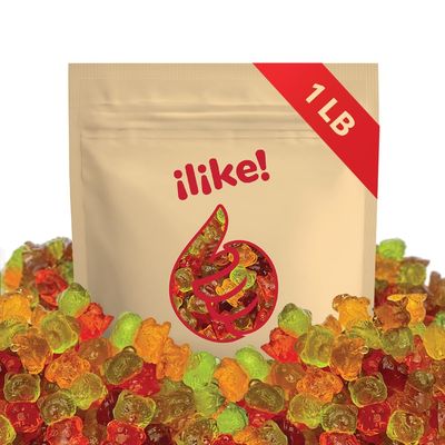 Gummy Bears 3D Candy | 1-Pound Pack | Assorted Fruit Flavors