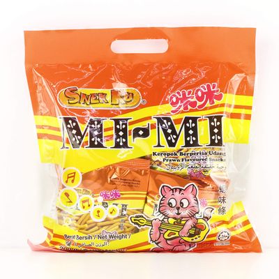 Snek Ku Malaysia Tam Tam Crab Flavour MiMi Prawn Flavour Snack Food Biscuit Biskut Tea Time Biskuat Halal 200g x 1 Pack (Prawn Flavour)