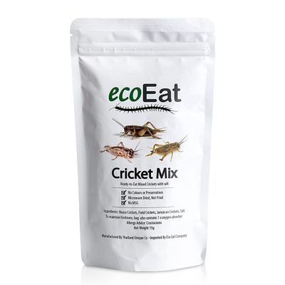 ecoEat Edible Insects Mixed Crickets 15g Bag - Edible Snack Gift