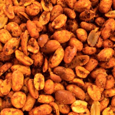 SweetGlob Chili Lemon Roasted Peanuts Hot Spicy Snacks (Red Chili Lemon, 5 Pound)