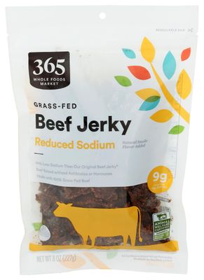365 by Whole Foods Market, Original Family Size Reduced Sodium Beef Jerky, 8 Ounce