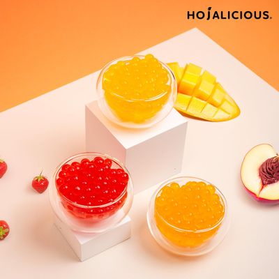 Hojalicious - PoppingBoba Variety Set (Pack of 3, 500g) (Mango, Strawbery, Peach)