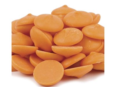 Merckens Orange Coating Wafers Candy Melts, 1 Pound