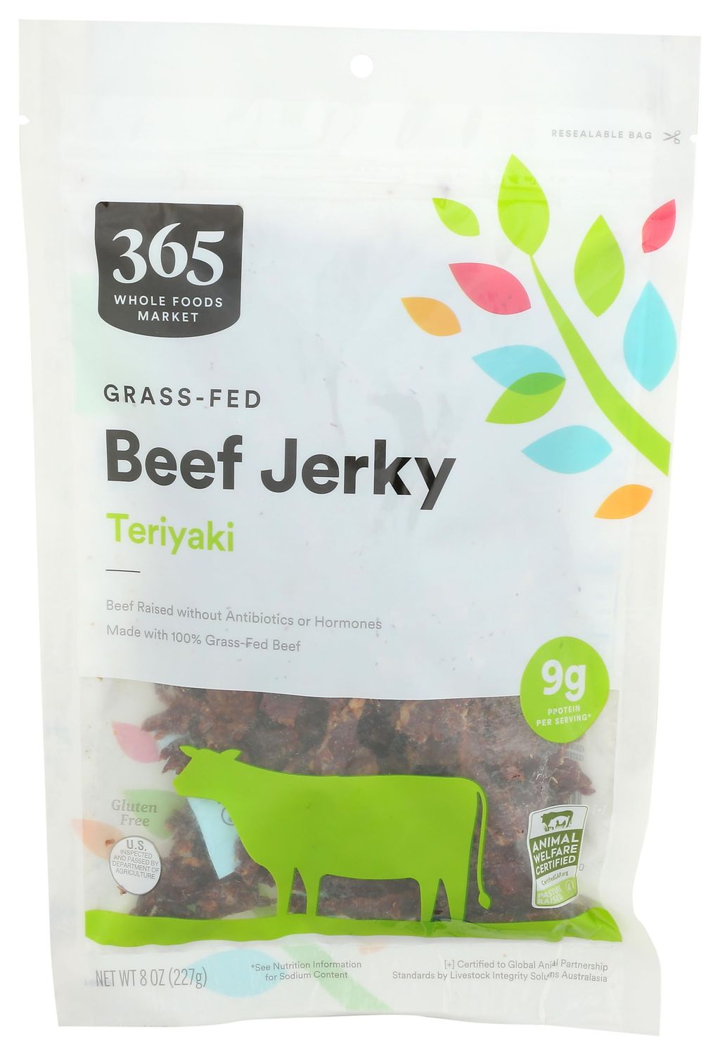 365 by Whole Foods Market, Teriyaki Family Size Beef Jerky, 8 Ounce