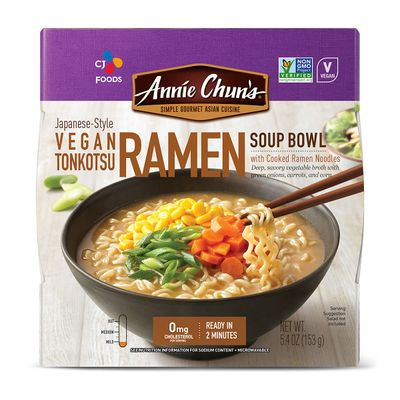 Annie Chun&#39;s Japanese-Style Vegan Tonkotsu Ramen Soup Bowl, Non-GMO, 5.4 Oz (Pack of 6)