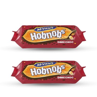 Mcvitie&#39;s Dark Chocolate Hobnobs 262g - Pack of 2