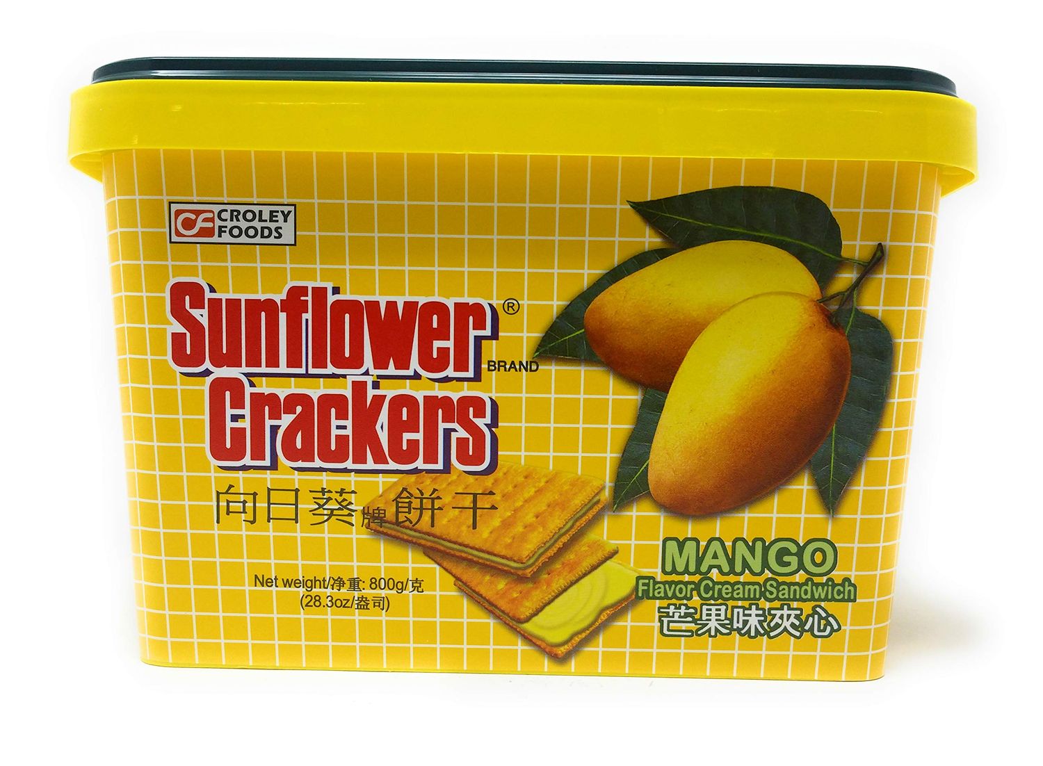 Croley Foods Sunflower Crackers Mango Flavor Cream Sandwhich 28.3oz 800g