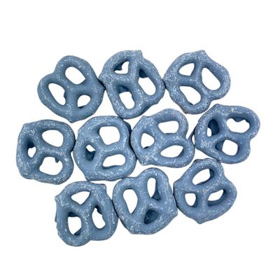 Needzo Fresh Yogurt Covered Pretzels, Blueberry Flavored Healthy Snack Bags for Adults or Kids, 3 Bags, 6 Ounces Each