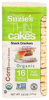Suzie&#39;s Corn, Quinoa &amp; Sesame Thin Cakes, 4.5 oz