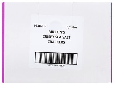 Milton's Crispy Sea Salt Baked Crackers, Gluten Free &amp; Non-GMO, 6.8 Oz (Pack of 8)