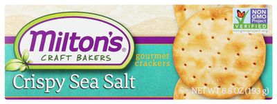 Milton's Crispy Sea Salt Baked Crackers, Gluten Free &amp; Non-GMO, 6.8 Oz (Pack of 8)
