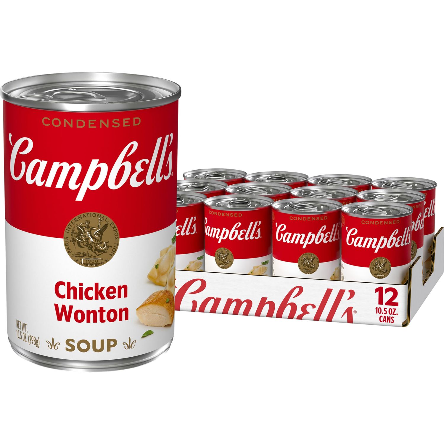 Campbell&#39;s Condensed Chicken Wonton Soup, 10.5 oz Can (12 Pack)