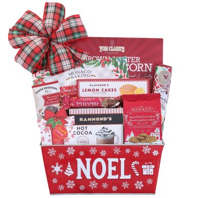 Wine Country Gift Baskets Christmas Joy To The World Holiday Chocolate and Treats