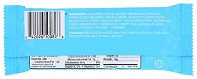 Aloha Organic Vanilla Almond Crunch Protein Bars, 14g Plant-Based Protein, USDA Certified Organic, Gluten Free &amp; Non-GMO, 1.9 Oz (Pack of 12)