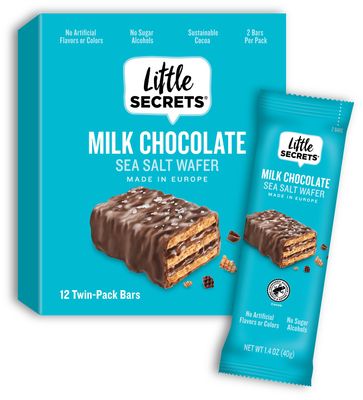 Little Secrets | Milk Chocolate Crispy Wafers | Made in Europe | Nothing Artificial &amp; No Sugar Alcohols | Sustainable Cocoa (1.4 Ounce (Pack of 12))