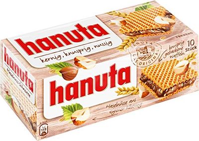 Hanuta Hazelnut Wafers 10 Count (pack of 3)