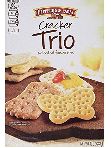 Pepperidge Farm Trio Crackers (Pack of 6) 10 oz Boxes