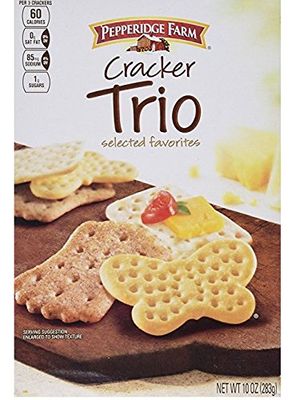 Pepperidge Farm Trio Crackers (Pack of 6) 10 oz Boxes