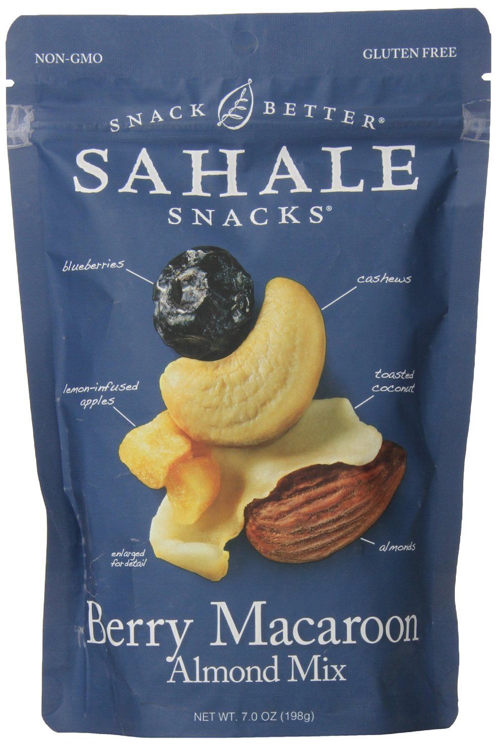 Sahale Snacks Nut Blends Almond Mix, Berry Macaroon, 7-Ounce (Pack of 4)