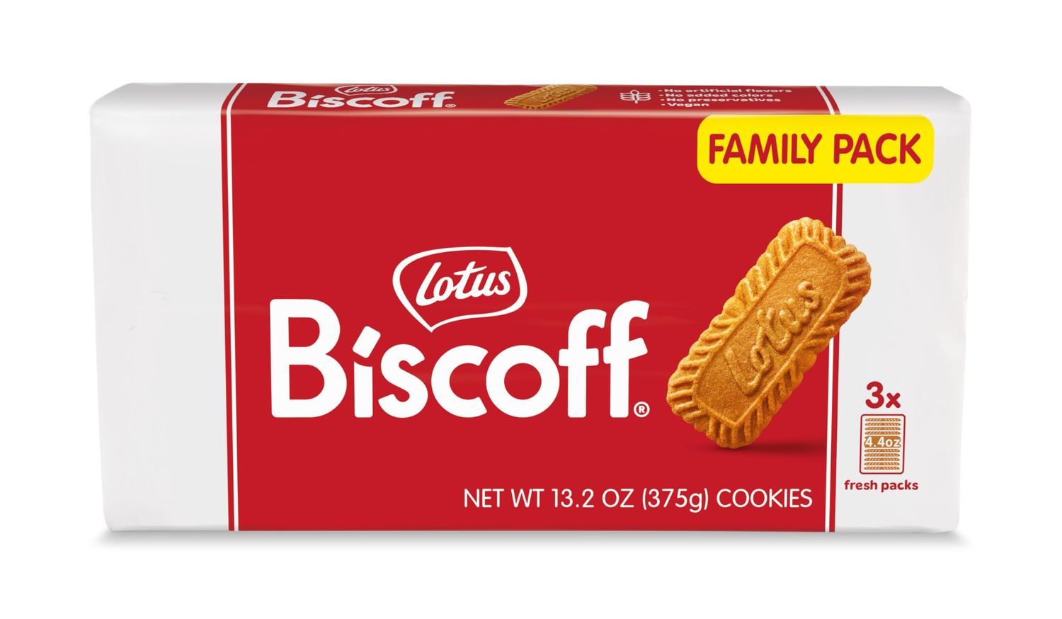 Lotus Biscoff Cookies- Caramelized Biscuit Cookies - 13.23 Ounce - non GMO Project Verified  Vegan